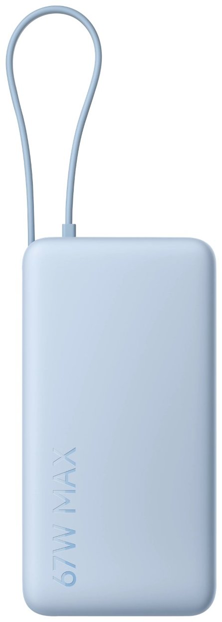 Портативный аккумулятор Xiaomi 67W Power Bank 20000mAh (встроенный кабель) синий BHR08O8GL