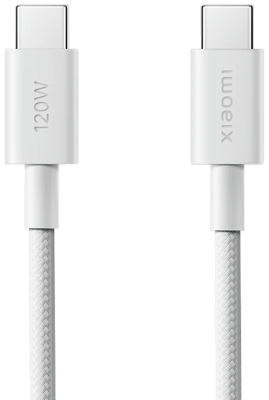Кабель Xiaomi 6A Braided USB-C to USB-C Cable (2m) белый BHR087AGL